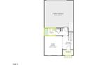 Floorplan featuring a 2-bay garage, flex space, bathroom, and foyer at 806 Hyperion Aly, Wake Forest, NC 27587