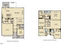 Floor plan of the first and second floors showing the room layouts and dimensions at 840 Emerald Bay Cir, Raleigh, NC 27610