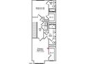 Detailed floorplan of the Primary Bedroom, Bath, additional bedroom, walk in closet and laundry at 332 Chesapeak Commons St # 141, Garner, NC 27529