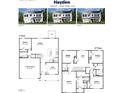 Detailed floor plan showcasing the layout of the home's first and second floors with labeled rooms and dimensions at 149 Ethel Ln, Angier, NC 27501