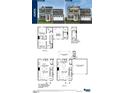Detailed Aspen floor plan showing layout of the upper and main levels at 64 Delcarso Ct, Lillington, NC 27546