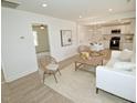 Bright open floor plan showcases the living room flowing into the adjacent kitchen at 108 Torain St, Hillsborough, NC 27278