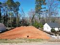 Cleared lot ready for construction in a mature neighborhood with a blue sky backdrop at 2709 Rothgeb Dr, Raleigh, NC 27609