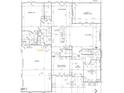 Detailed floor plan showcasing the layout with the kitchen, dining, Gathering room, bedrooms, and outdoor living area at 289 Streamside Dr, Angier, NC 27501