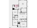 Second-floor floor plan featuring owner's suite, bedrooms, laundry room, and loft space in a well-organized layout at 136 Blue Butterfly Dr, Angier, NC 27501