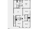 Second floor layout includes the owner's suite, three bedrooms, two baths and a loft at 182 Blue Butterfly Dr, Angier, NC 27501