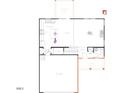 Layout of home's first floor, featuring kitchen, nook, powder room and garage at 28 Longdale Dr, Graham, NC 27253
