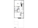 Upstairs floor plan showing bedrooms and bathrooms with measurements at 521 Eastwood St, Durham, NC 27703