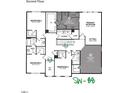 Upstairs floor plan featuring a primary bedroom, three bedrooms, a loft, and laundry room at 1124 Opal Ln # 88, Durham, NC 27705