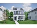Inviting two-story home with a landscaped yard and a classic facade at 320 White Oak Garden Way # 218, Garner, NC 27529