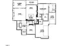 First floor plan showcases the Gathering room, kitchen, study, and garages at 1804 Okeefe Ln, Raleigh, NC 27613