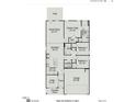 Detailed floor plan showcasing the layout of this house with kitchen, living area, and bedrooms at 242 Deodora Ln, Cameron, NC 28326