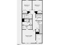 Detailed floorplan of the second floor bedrooms, baths, and laundry at 268 Sweetbay Tree Dr, Wendell, NC 27591