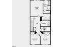 Layout of the second floor with owner's suite, laundry, and bedrooms 2 and 3 at 270 Sweetbay Tree Dr, Wendell, NC 27591