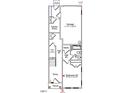 Floorplan featuring a garage, bedroom, bathroom, and under stairs storage at 324 Chesapeak Commons St # 143, Garner, NC 27529