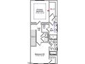 Floorplan displaying the main bedroom, bathroom, laundry, and additional bedroom at 324 Chesapeak Commons St # 143, Garner, NC 27529