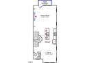 Floorplan showcasing the Gathering room, kitchen, dining area, and powder room at 324 Chesapeak Commons St # 143, Garner, NC 27529