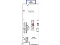 Detailed second floorplan showing layout of eat-in kitchen, pantry, Gathering room, and powder room at 328 Chesapeak Commons St # 142, Garner, NC 27529