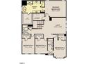 Second floor plan view showing bedroom and bathroom layouts at 4302 Emeline Way # 16, Fuquay Varina, NC 27526