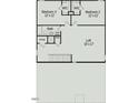 Upstairs floor plan featuring two bedrooms, a loft, and a shared full bath at 72 E Victory View Ter, Smithfield, NC 27577