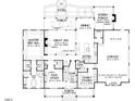 Detailed floor plan showcasing a spacious layout, including a Primary suite, great room, and kitchen at 405 Fieldstone Ln, Pittsboro, NC 27312