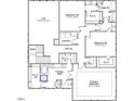 Detailed second-floor plan showcasing the primary bedroom, laundry, and additional bedrooms at 225 Savannah Moss Way # 120, Raleigh, NC 27603
