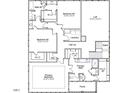 Second floor blueprint showcasing layout with bedrooms, bathrooms, walk-in closets, laundry room, and loft at 240 Augusta Pond Way # 122, Raleigh, NC 27603
