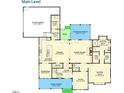Main floor plan showing an open layout, kitchen, Gathering room, and Primary suite at 431 Fieldstone Ln, Pittsboro, NC 27312