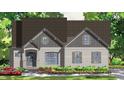 An attractive new build rendering with a stylish design, complemented by a well-manicured lawn and professional landscaping at 55 Cherry Bark Dr, Youngsville, NC 27596