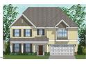 Rendering of a two-story home featuring a covered front porch and an attached two-car garage at 322 N Maple Walk Walk # 237, Garner, NC 27529