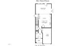 Detailed first floor plan showing the layout of the Gathering room, kitchen, entry, and one-car garage at 603 Leland Hl Cir, Zebulon, NC 27597