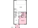 Floor plan featuring a garage, bedroom and full bathroom on the ground floor at 425 Rowe Way, Knightdale, NC 27545