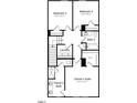 Second floor plan showing the bedrooms, bathrooms, and laundry room of this home at 425 Rowe Way, Knightdale, NC 27545