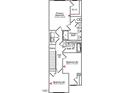 Detailed floor plan showing layout of rooms on second floor at 264 Chesapeake Commons St # 155, Garner, NC 27529