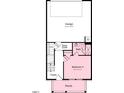 First floor floorplan featuring a garage, bedroom, porch, and a bathroom at 423 Rowe Way, Knightdale, NC 27545