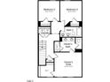 Third-floor floorplan featuring an owner's suite, two additional bedrooms, two baths, and laundry at 423 Rowe Way, Knightdale, NC 27545