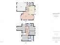 First and second floor plan of the home, displaying the layout and dimensions of each room at 1201 Clematis St, Knightdale, NC 27545