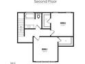 Second-floor plan featuring 2 bedrooms and baths at 414 Springtooth Dr, Zebulon, NC 27597