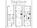 Detailed floorplan showcasing the layout and dimensions of the property's three floors at 978 Gateway Commons Cir, Wake Forest, NC 27587