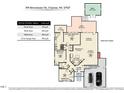 Layout of the home at 355 Riverstone Drive, Clayton, NC 27527 showing all rooms and features with overall dimensions at 355 Riverstone Dr, Clayton, NC 27527