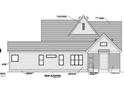 Rear elevation featuring asphalt shingles, horizontal lap siding, and screened porch at 5200 Bent Leaf Dr, Raleigh, NC 27606