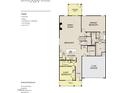 Detailed first floor plan showcasing the kitchen, Gathering room, bedrooms, and two-car garage layout at 564 Jocund St # 11, Rolesville, NC 27571