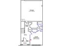 Detailed first floor plan showcasing a garage, entry, and guest bedroom layout at 307 Chesapeake Commons St # 100, Garner, NC 27529