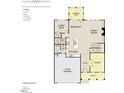 Jordan First Floor plan featuring 5 Beds, 4 Baths, 2 Car Garage, study and screened patio at 700 Compeer Way # 29, Rolesville, NC 27571