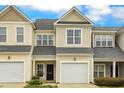 Charming townhouse with neutral siding, attached garage, and well-maintained landscaping at 7246 Aquinas Avenue Ave, Raleigh, NC 27617