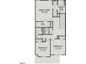 Layout of the second floor showing Owner's Suite, Owner's Bath, 2 Bedrooms, Laundry and Bath at 192 Bruce Drive Dr, Dunn, NC 28334