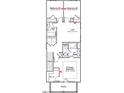 Upstairs floor plan highlighting primary and secondary bedrooms plus loft area at 316 White Oak Garden Way # 217, Garner, NC 27529