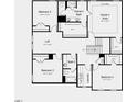 Upstairs floor plan includes the owner's suite, bedrooms 2, 3 and 4, baths, a loft, and laundry at 631 Contento Ct, Sanford, NC 27330