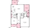 Detailed first floor plan showcasing the kitchen, dining, and gathering areas at 660 Sun Meadow Dr, Wake Forest, NC 27587