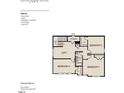 Second floor floorplan with 3 bedrooms, a loft, and attic access at 117 N Stonemill Trl # Homesite 290, Clayton, NC 27520